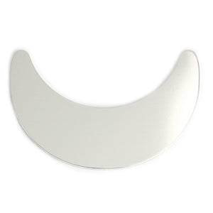 Metal Stamping Blanks Aluminum Crescent Moon Blank, 49mm (1.93") x 32mm (1.26"), 18g, Pack of 5
