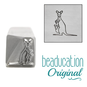 Metal Stamping Tools Kangaroo Metal Design Stamp, 10mm - Beaducation Original
