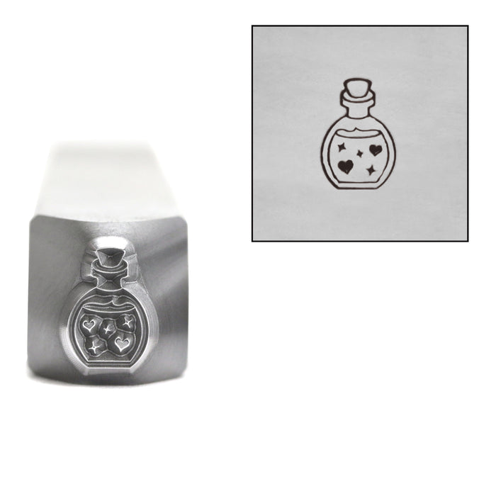 Love Potion Metal Design Stamp, 7mm, by Stamp Yours