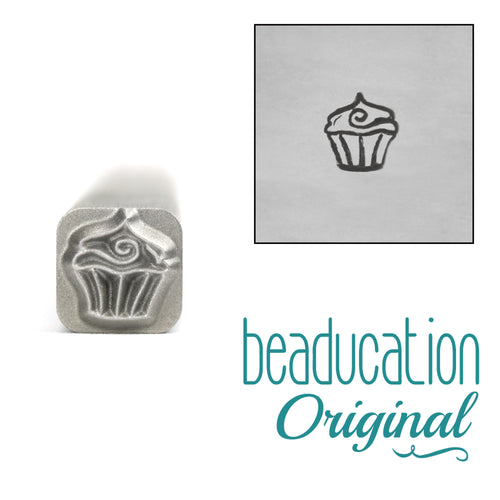 Metal Stamping Tools Cupcake Metal Design Stamp, 5mm - Beaducation Original