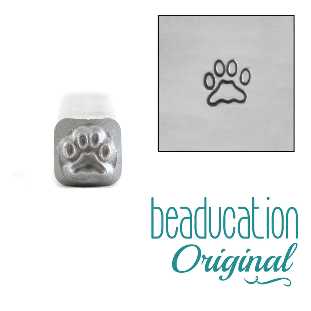 Metal Stamping Tools Paw Metal Design Stamp 4mm - Beaducation Original