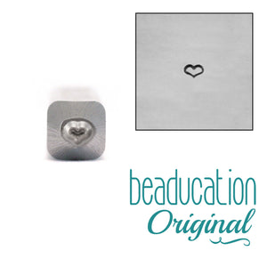 Metal Stamping Tools Fat Heart Metal Design Stamp 2mm - Beaducation Original	