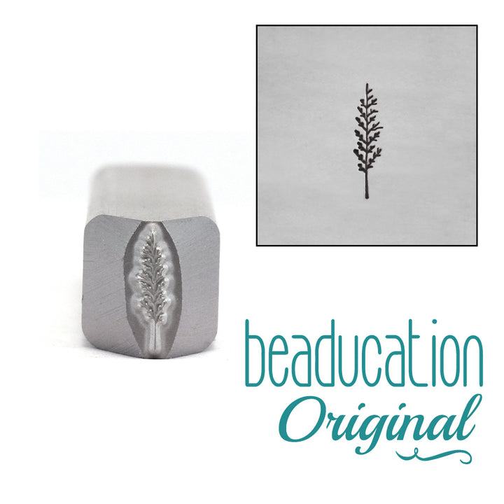 Metal Stamping Tools Medium Winter Tree 8mm Metal Design Stamp - Beaducation Original