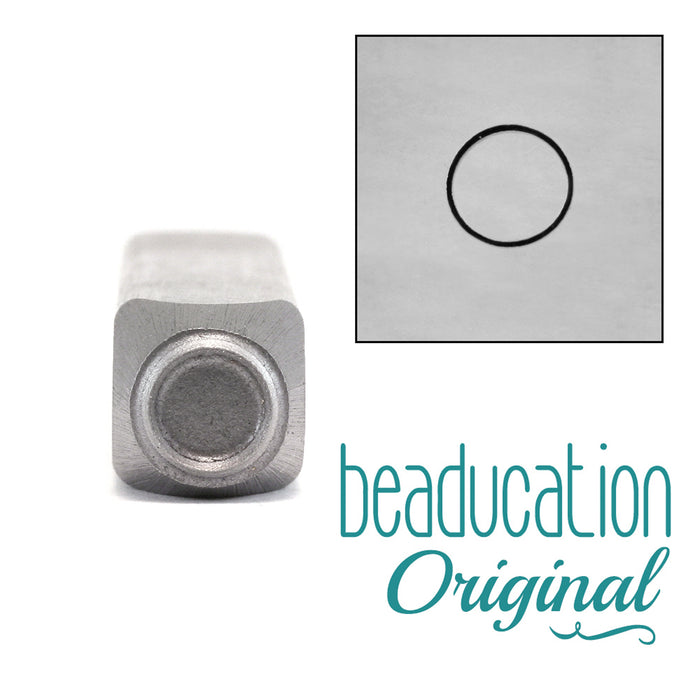 Circle Metal Design Stamp 6mm - Beaducation Original