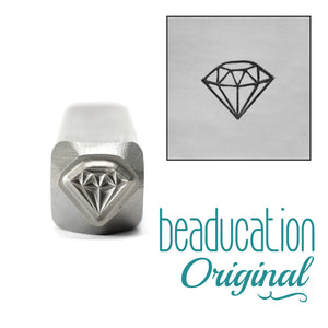Metal Stamping Tools Small Diamond Metal Design Stamp, 5mm - Beaducation Original