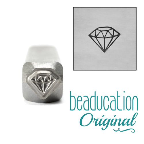Metal Stamping Tools Small Diamond Metal Design Stamp, 5mm - Beaducation Original