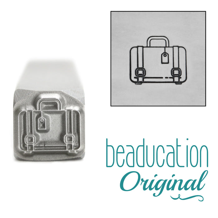 CLOSEOUT Suitcase Metal Design Stamp, 8.2mm - Beaducation Original