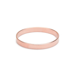 Metal Stamping Blanks Rose Gold Filled Ring Stamping Blank, 2mm Wide, SIZE 5