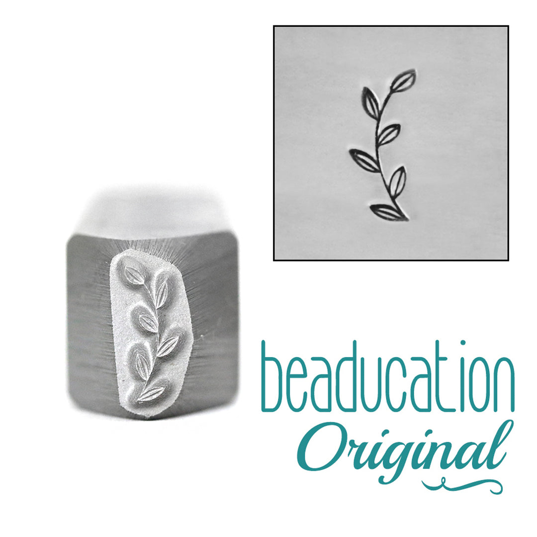 Metal Stamping Tools Garden Branch Border Metal Design Stamp-Beaducation Original (Right Facing)