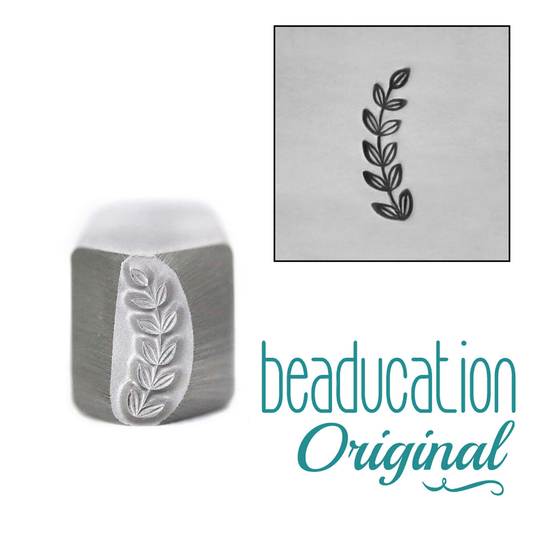 Metal Stamping Tools Caesar Branch Border Metal Design Stamp-Beaducation Original (Right Facing)