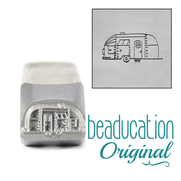 Metal Stamping Tools Large Camper Pointing Right Metal Design Stamp - Beaducation Original