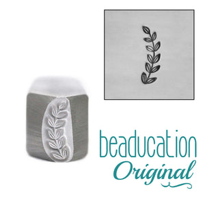 Metal Stamping Tools  Caesar Branch Border Opposing Direction Metal Design Stamp-Beaducation Original (Left Facing)