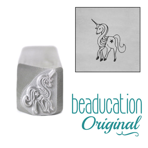 Metal Stamping Tools Unicorn Metal Design Stamp, 11mm - Beaducation Original
