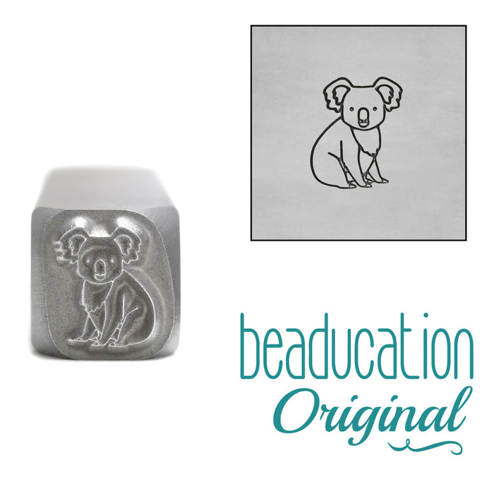 Koala Metal Design Stamp, 7.5mm - Beaducation Original