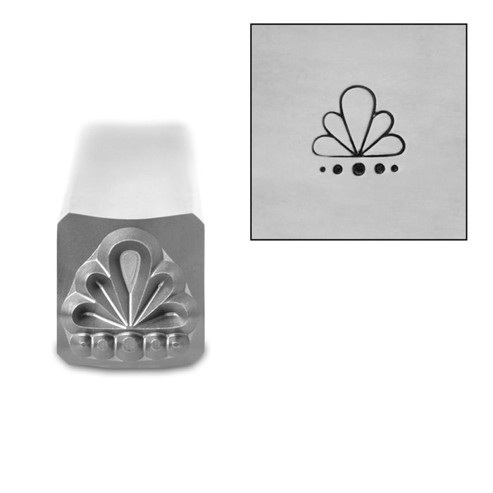 Art Deco Pattern 2 Metal Design Stamp, 6mm, by Stamp Yours