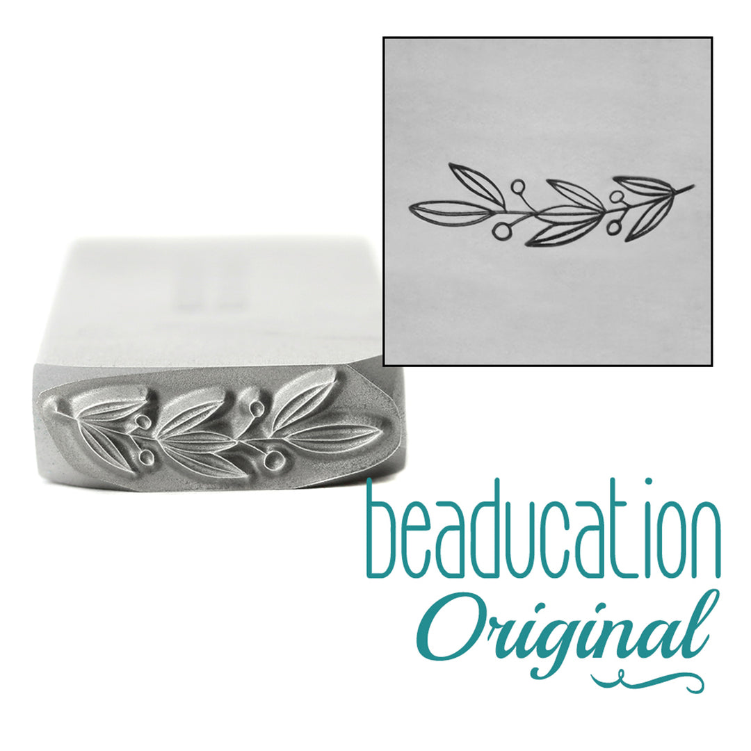 Metal Stamping Tools Winter Garland Metal Design Stamp, 16.5mm - Beaducation Original