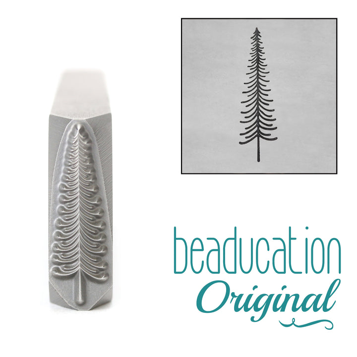 Metal Stamping Tools Tall Thin Tree Metal Design Stamp, 17mm - Beaducation Original