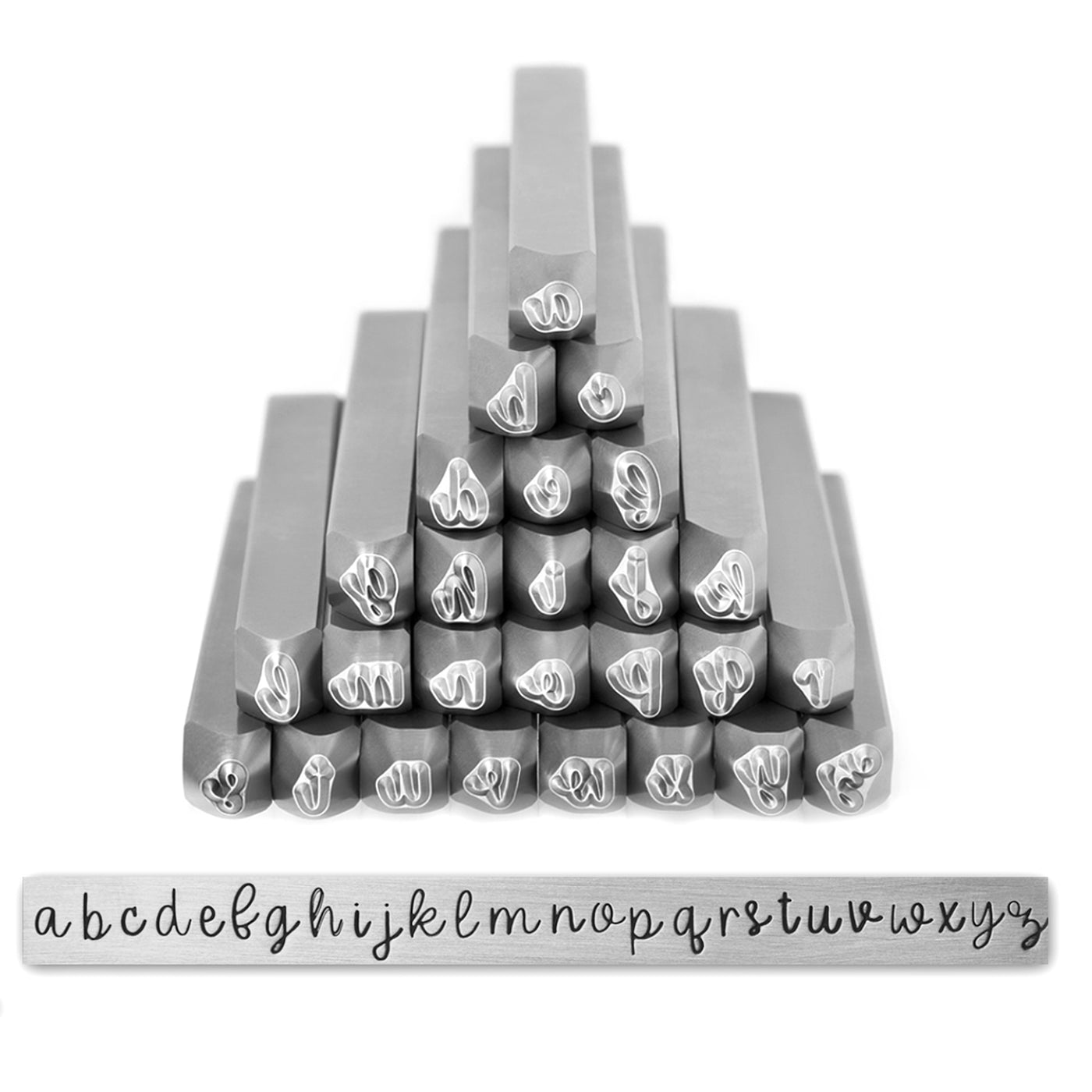 Script number Stamps, 3 mm size, tool hardened steel, metal stamping, for  jewelry metals