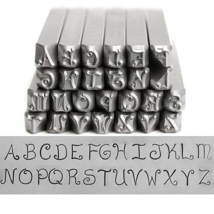 Beaducation Exact Series, Kismet Uppercase Letter Stamp Set 4.5mm, By