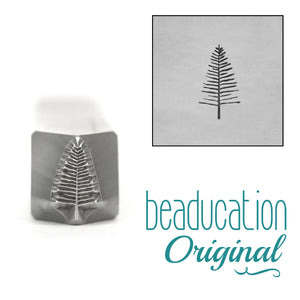 Metal Stamping Tools Evergreen Tree Metal Design Stamp, 8mm, Beaducation Exact Series by Stamp Yours