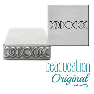 Metal Stamping Tools Moon Phases Metal Design Stamp, 17mm - Beaducation Original 
