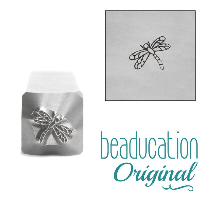 Dragonfly Metal Design Stamp, 7mm, Beaducation Exact Series by Stamp Yours