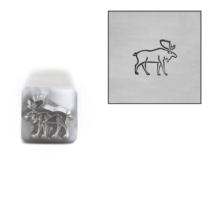Moose Metal Design Stamp, 6mm, by Stamp Yours