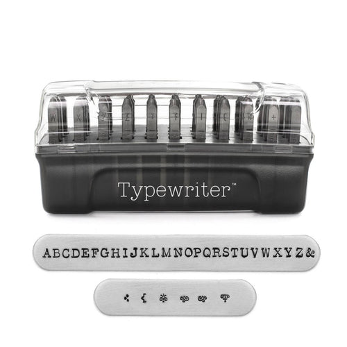 Metal Stamping Tools ImpressArt Typewriter Uppercase Letter Stamp Set, 3mm