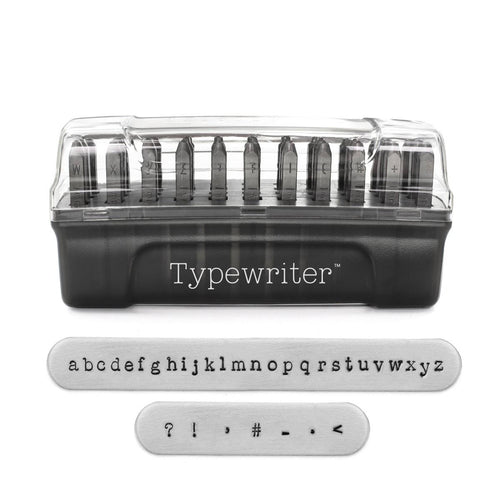 Metal Stamping Tools ImpressArt Typewriter Lowercase Letter Stamp Set, 3mm
