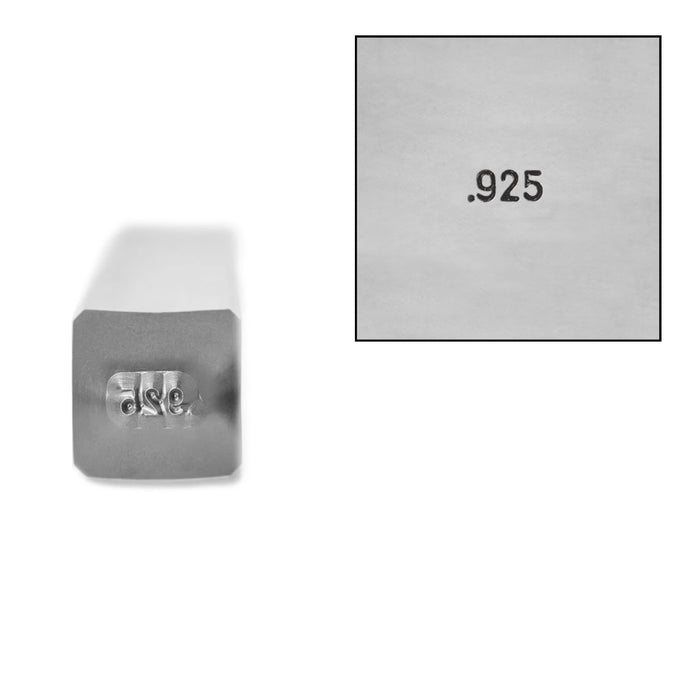 .925 (Sterling Silver) Hallmark Metal Design Stamp, 1mm x 2.5mm by Stamp Yours