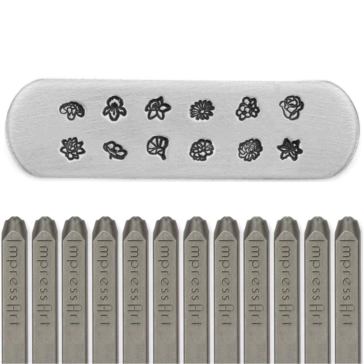 ImpressArt Melody Typeface Numbers 0-9 Metal Stamps Set, 3mm