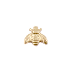 Charms & Solderable Accents Gold Filled Bumble Bee Solderable Accent, 6.3mm (.24") x 5.5mm (.21"), 26 Gauge - Pack of 5