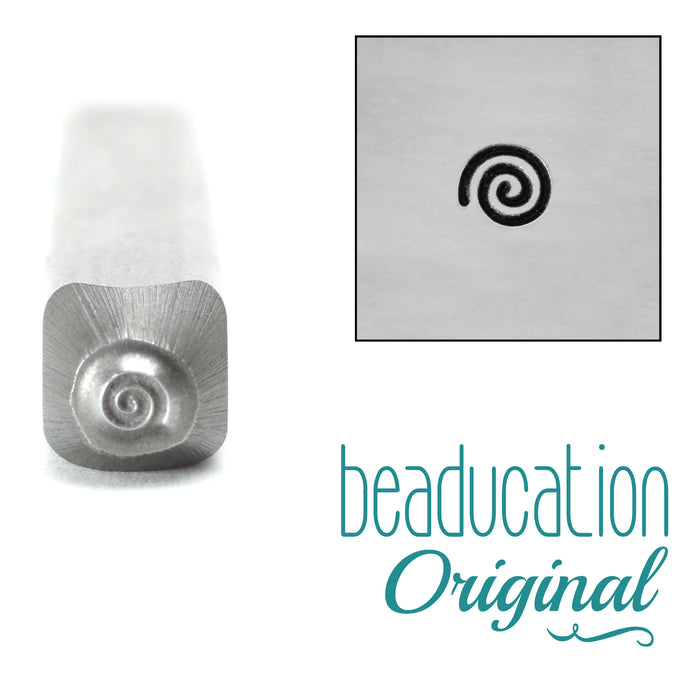 Teeny Tiny Spiral Metal Design Stamp, 2.5mm - Beaducation Original