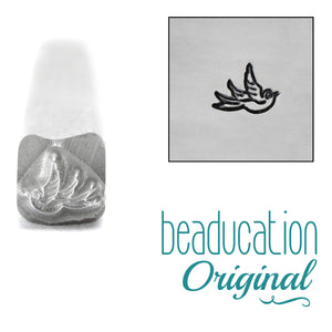 Metal Stamping Tools Baby Swallow Right Facing Metal Design Stamp- Beaducation Original