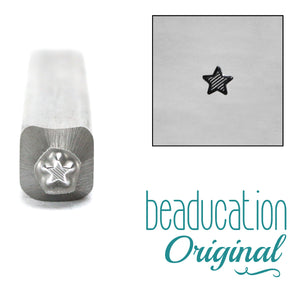Metal Stamping Tools Lined Star Metal Design Stamp 2mm- Beaducation Original