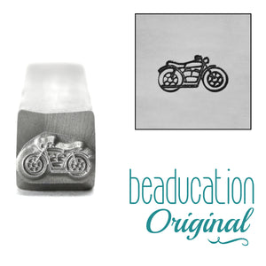 Metal Stamping Tools Motorcycle Metal Design Stamp, 8.5mm - Beaducation Original
