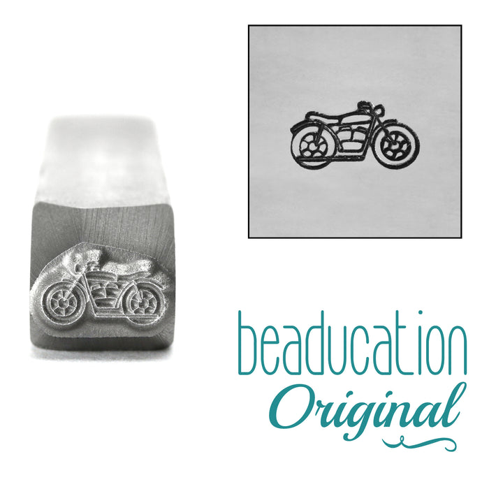 Motorcycle Metal Design Stamp, 8.5mm - Beaducation Original