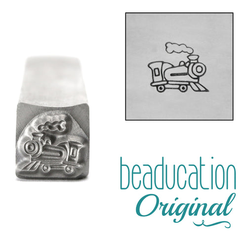 Metal Stamping Tools Train Metal Design Stamp, 8.5mm - Beaducation Original