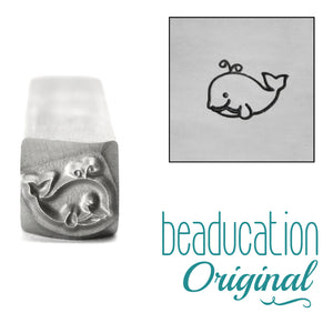Metal Stamping Tools Whale Metal Design Stamp, 8.5mm - Beaducation Original