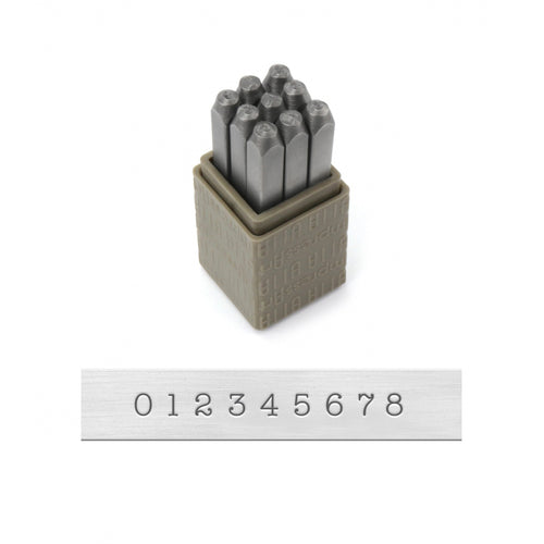 Metal Stamping Tools ImpressArt Basic Typewriter Number Stamp Set, 3mm