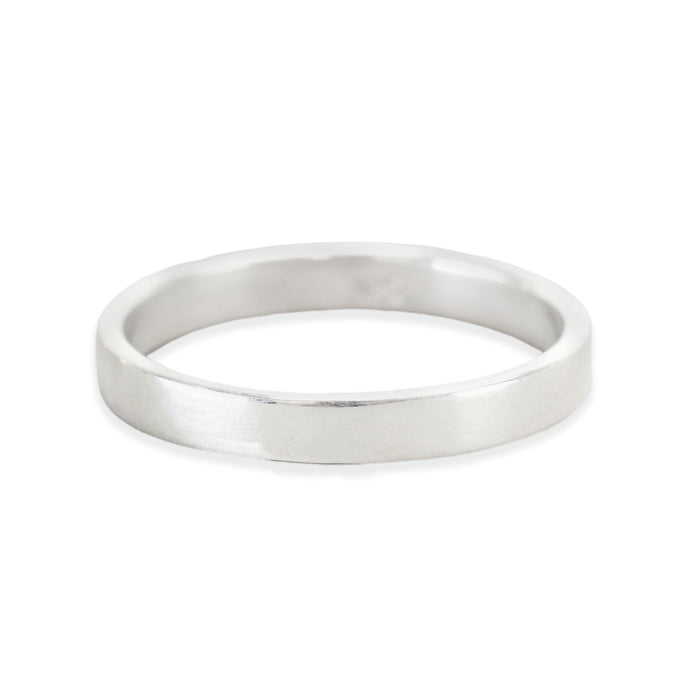 solid style 925 sterling silver ring plain unisex band 17 57 no. size 6654  – Karizma Jewels