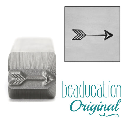 Metal Stamping Tools Large Classic Arrow Metal Design Stamp- Beaducation Original