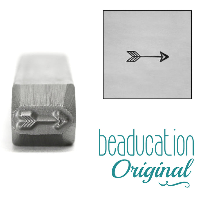 Small Classic Arrow Metal Design Stamp, 6.5mm - Beaducation Original