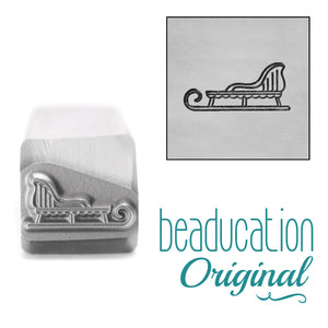 Metal Stamping Tools Sleigh Metal Design Stamp, 11.2mm - Beaducation Original