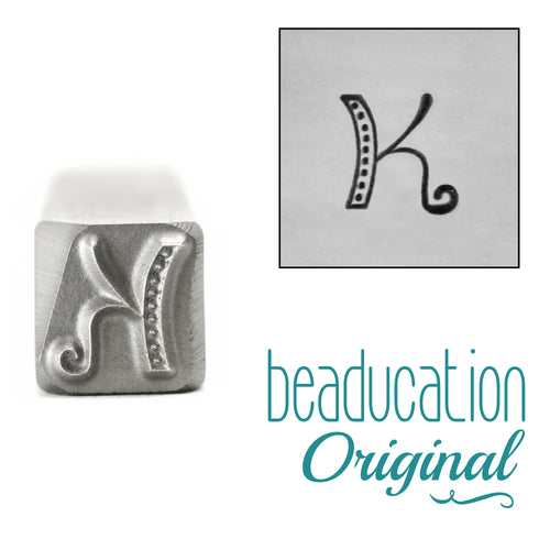 Beaducation Exact Series, Kismet Uppercase Letter Stamp Set 4.5mm, By Stamp  Yours - Tapered Down Shanks
