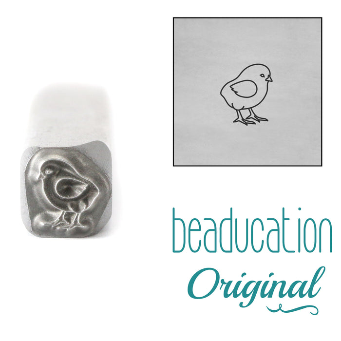 Baby Chick Facing Right Metal Design Stamp, 5mm - Beaducation Original