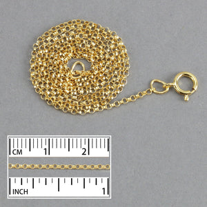 Gold Filled 1.5mm Rolo Chain, 20"