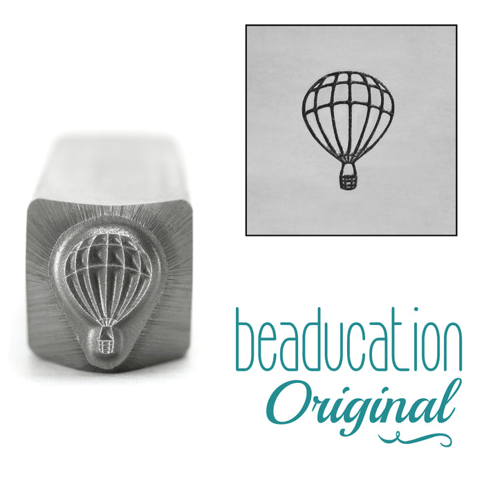 Hot Air Balloon Metal Design Stamp, 9mm - Beaducation Original