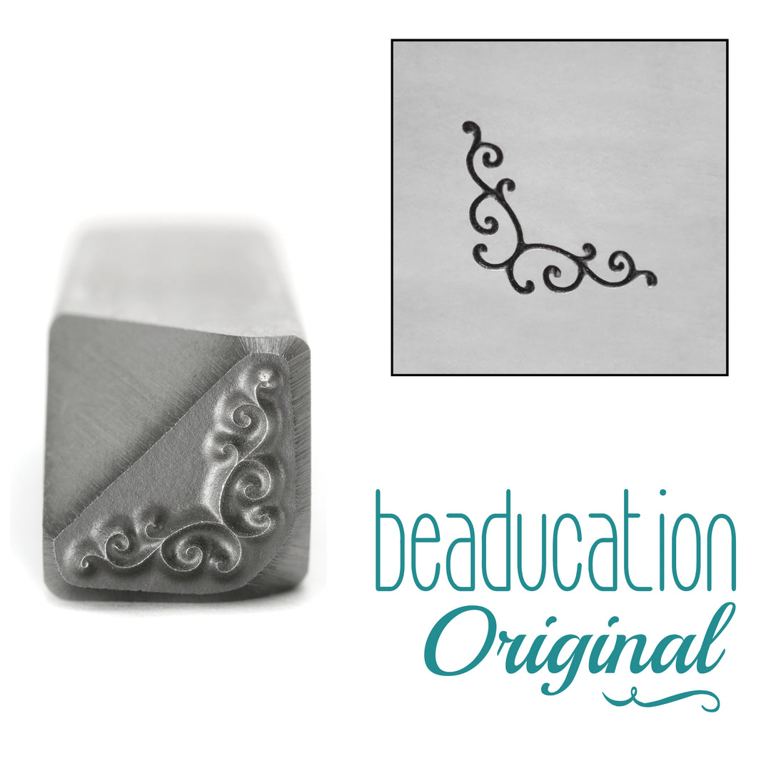 Metal Stamping Tools Spiral Bracket Metal Design Stamp, 9mm - Beaducation Original