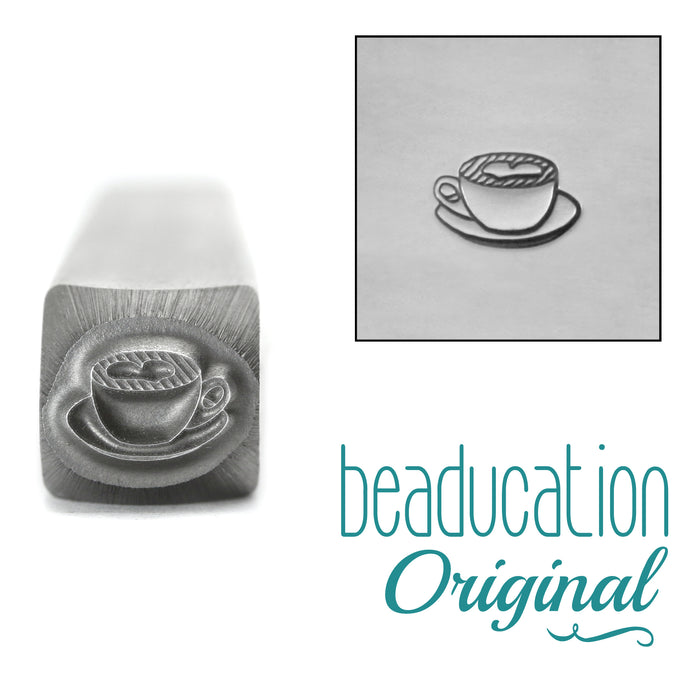 Latte Metal Design Stamp - Beaducation Original